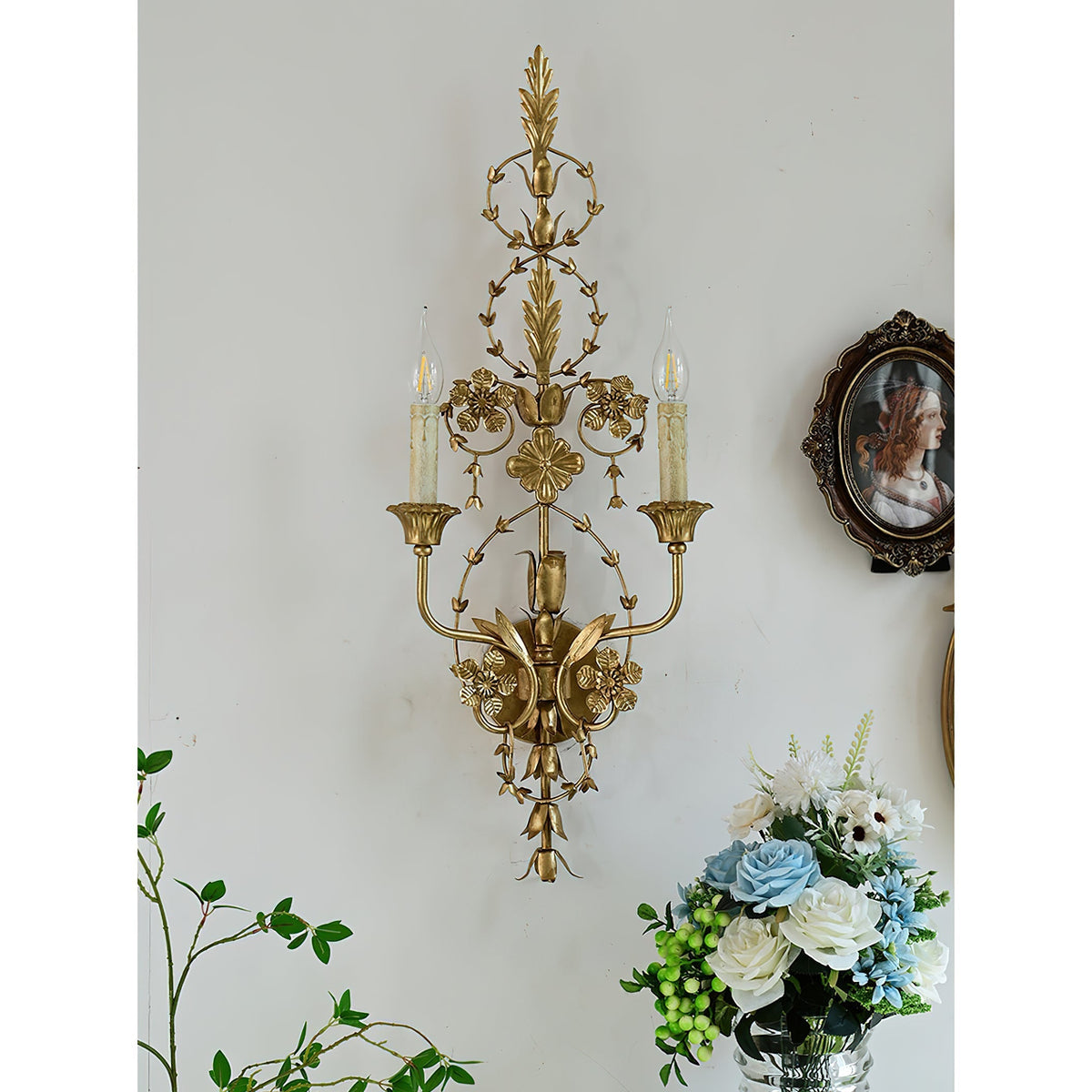 Aevuvyu Prime Ancien Industriel Métal Applique Murale