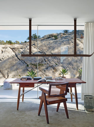 Arcadia Suspension Moderne en Cuir-Luire