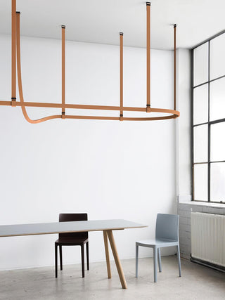 Arcadia Suspension Moderne en Cuir-Luire