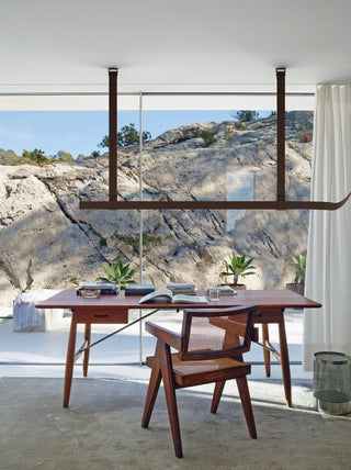 Arcadia Suspension Moderne en Cuir-Luire