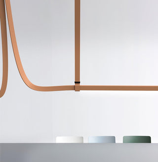 Arcadia Suspension Moderne en Cuir-Luire