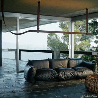 Arcadia Suspension Moderne en Cuir-Luire