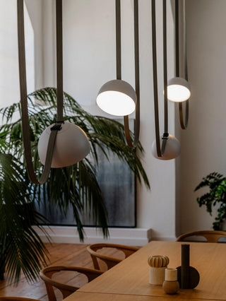 Cog Suspension Moderne Minimaliste en Cuir