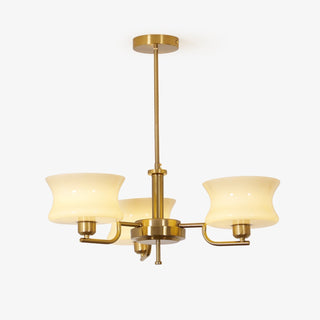 Lustra Lustre en Verre Vintage Doré Naturel