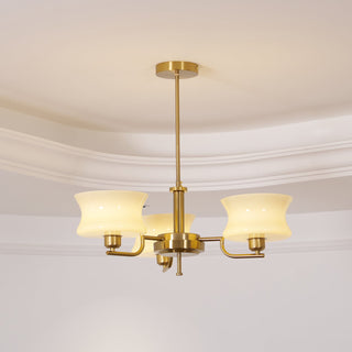 Lustra Lustre en Verre Vintage Doré Naturel