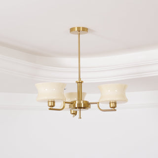 Lustra Lustre en Verre Vintage Doré Naturel