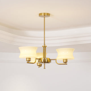 Lustra Lustre en Verre Vintage Doré Naturel