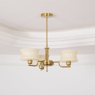 Lustra Lustre en Verre Vintage Doré Naturel