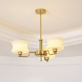 Lustra Lustre en Verre Vintage Doré Naturel
