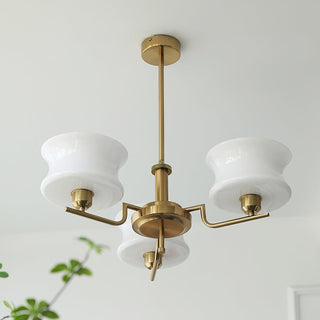 Lustra Lustre en Verre Vintage Doré Naturel