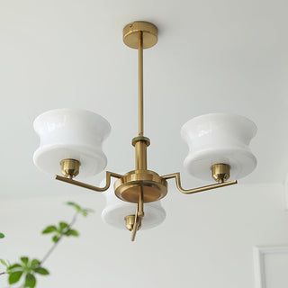 Lustra Lustre en Verre Vintage Doré Naturel