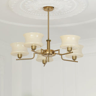 Lustra Lustre en Verre Vintage Doré Naturel