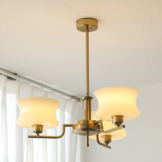Lustra Lustre en Verre Vintage Doré Naturel