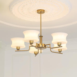 Lustra Lustre en Verre Vintage Doré Naturel