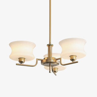 Lustra Lustre en Verre Vintage Doré Naturel
