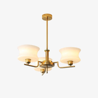 Lustra Lustre en Verre Vintage Doré Naturel