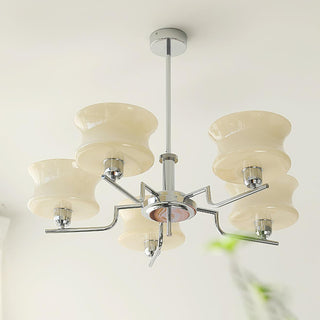 Lustra Lustre en Verre Vintage Doré Naturel