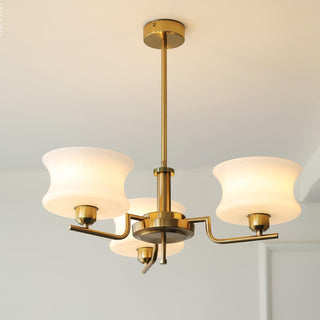 Lustra Lustre en Verre Vintage Doré Naturel