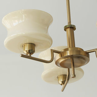 Lustra Lustre en Verre Vintage Doré Naturel