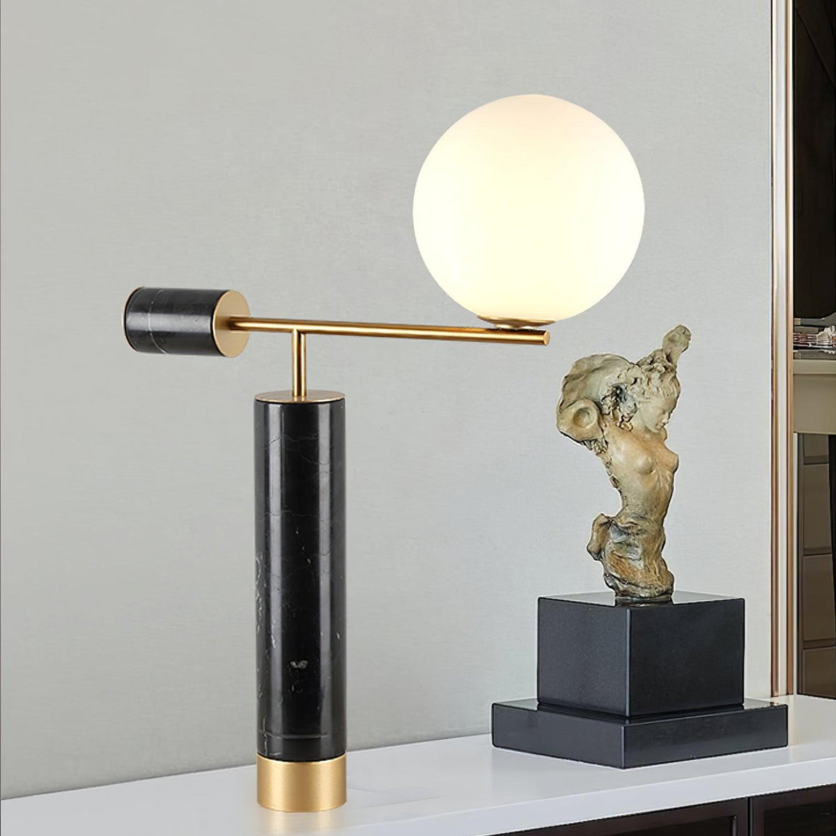 Eurrinion Lampe de Table en Marbre à Équilibre