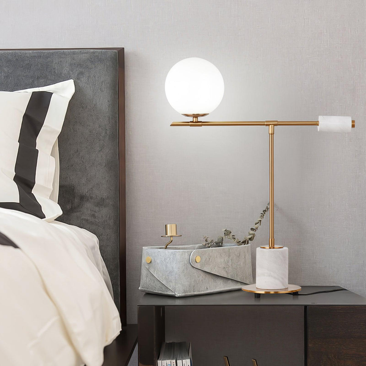 Eurrinion Lampe de Table en Marbre à Équilibre