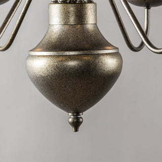 Blikuvyu Ancien Industriel Laiton Métal Lustre