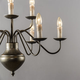 Blikuvyu Ancien Industriel Laiton Métal Lustre