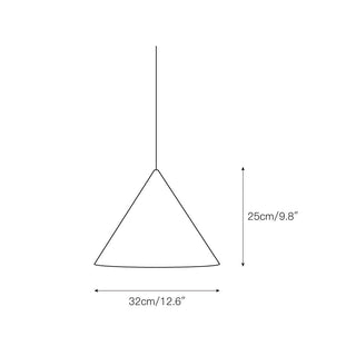 Caeluvyu Moderne Minimaliste Sombre Métal Suspension
