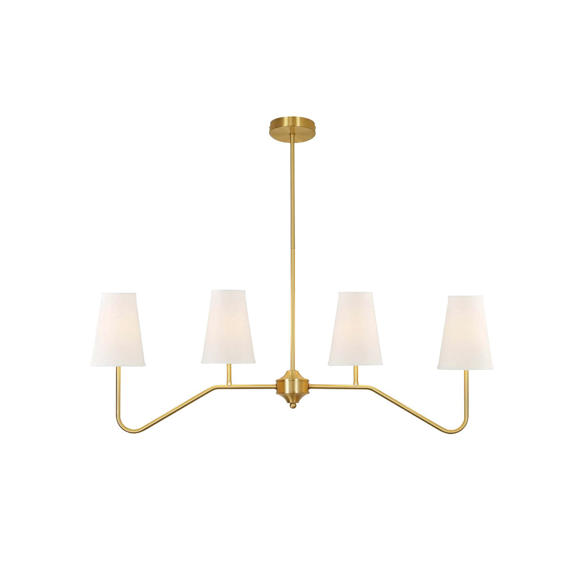 Avvenora Suspension Vintage Industrielle en Laiton et Tissu