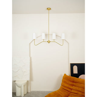 Avvenora Suspension Vintage Industrielle en Laiton et Tissu