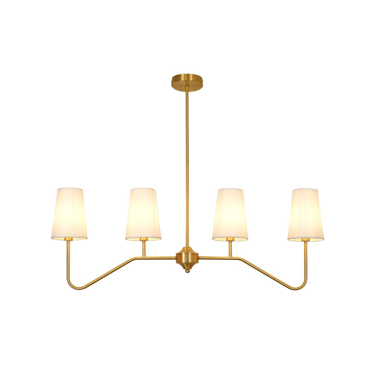 Avvenora Suspension Vintage Industrielle en Laiton et Tissu