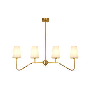 Avvenora Suspension Vintage Industrielle en Laiton et Tissu