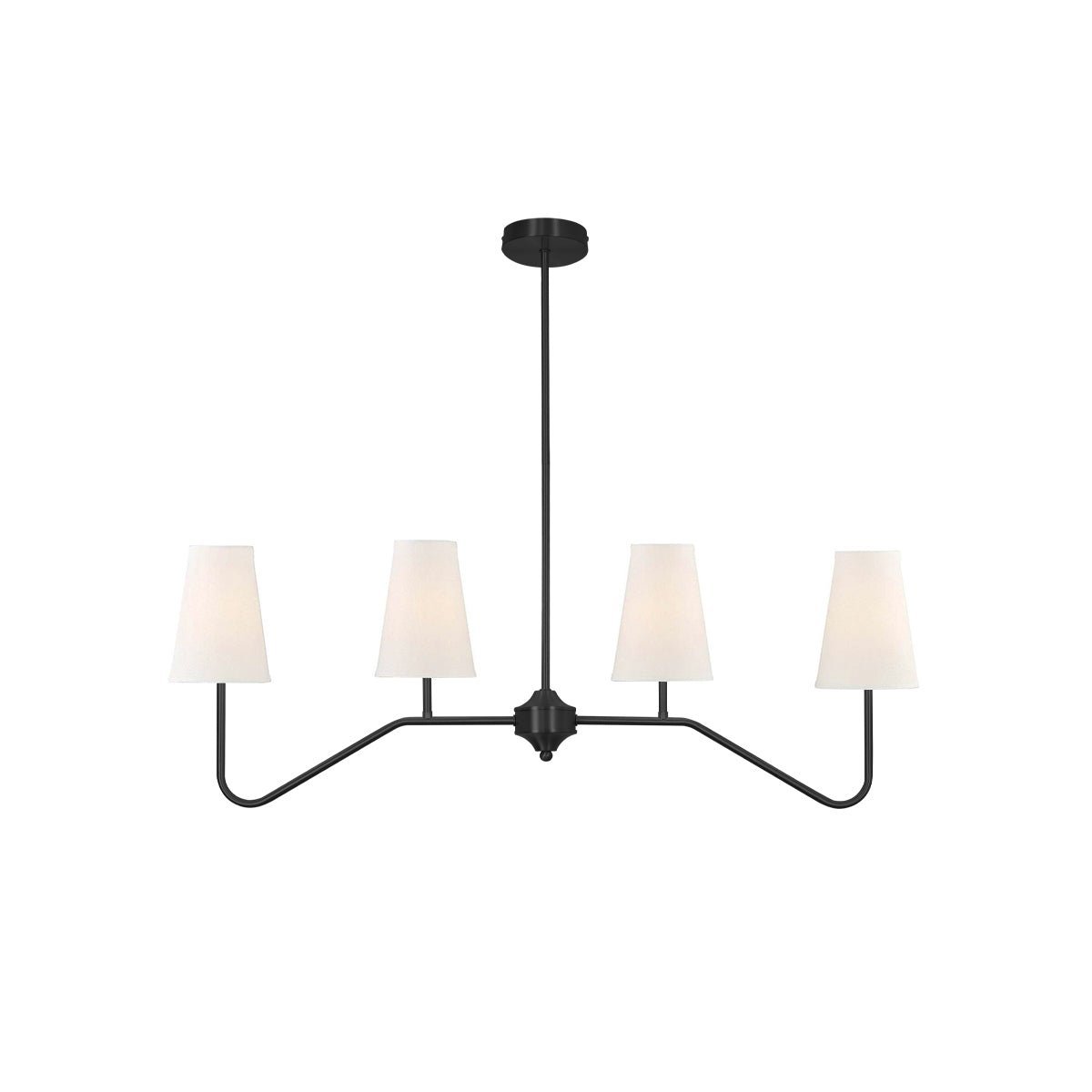 Iselaria Lustre Laiton Courbé Beige Linéaire