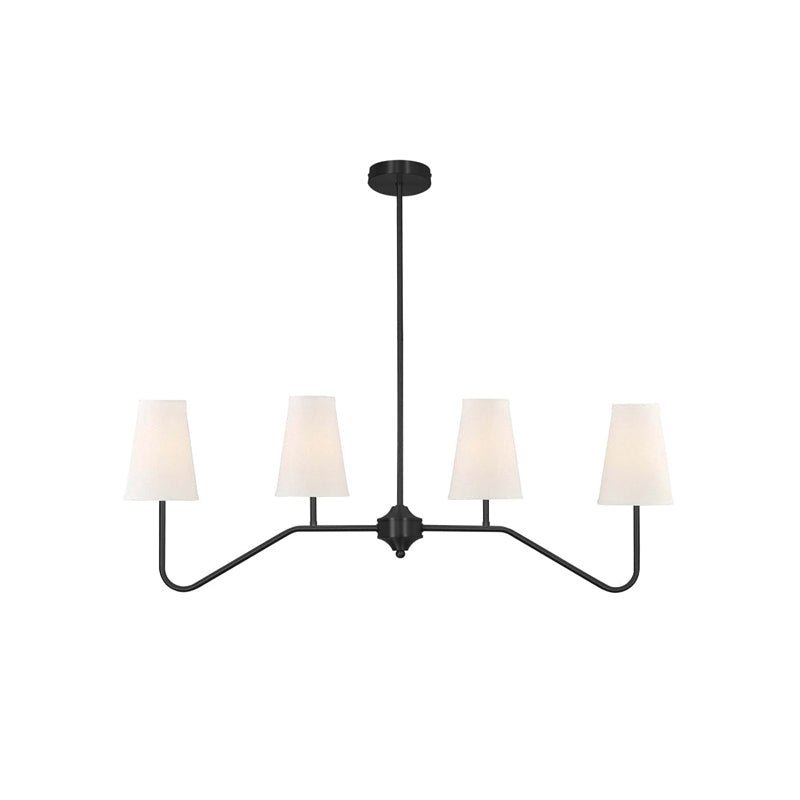 Iselaria Lustre Laiton Courbé Beige Linéaire