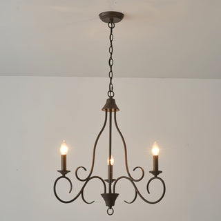Dvaluvyu Ancien Industriel Métal Lustre