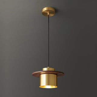 Aurora Lustre Suspendu Industriel En Laiton