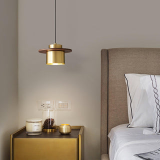 Aurora Lustre Suspendu Industriel En Laiton