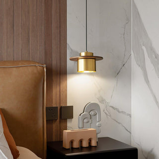 Aurora Lustre Suspendu Industriel En Laiton