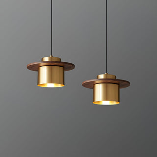 Aurora Lustre Suspendu Industriel En Laiton