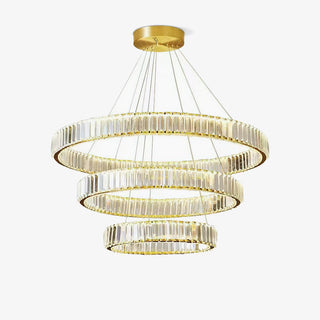 Lustra Lustre Anneau en Cristal Doré