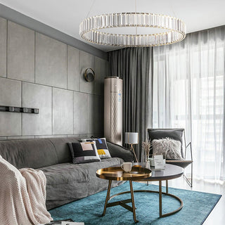 Lustra Lustre Anneau en Cristal Doré