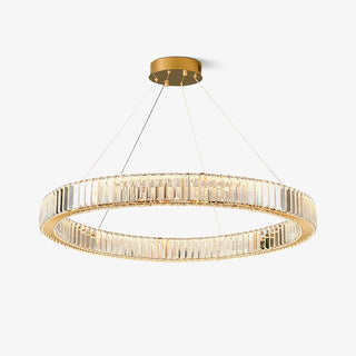 Lustra Lustre Anneau en Cristal Doré