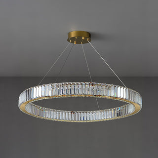 Lustra Lustre Anneau en Cristal Doré