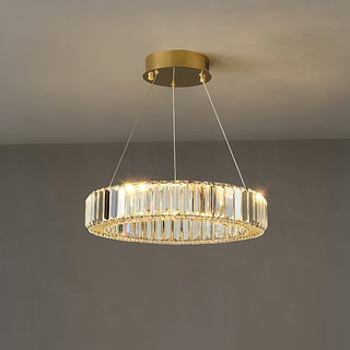 Lustra Lustre Anneau en Cristal Doré