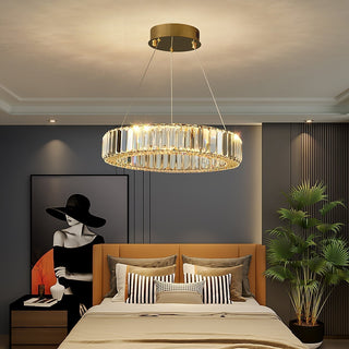 Lustra Lustre Anneau en Cristal Doré