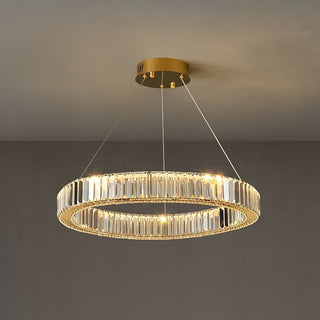 Lustra Lustre Anneau en Cristal Doré