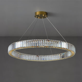 Lustra Lustre Anneau en Cristal Doré