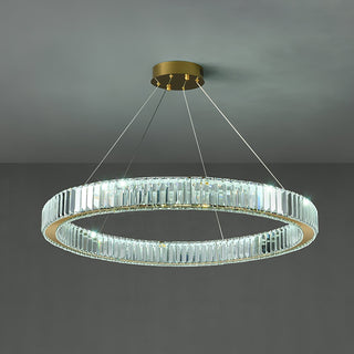 Lustra Lustre Anneau en Cristal Doré