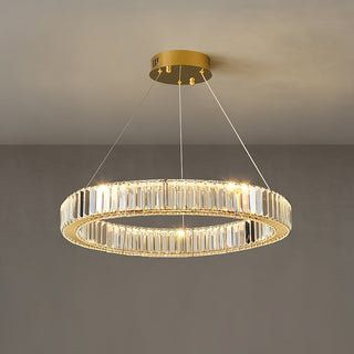 Lustra Lustre Anneau en Cristal Doré