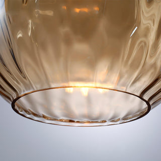 Solara Suspension en Verre Clair Nordique Moderne
